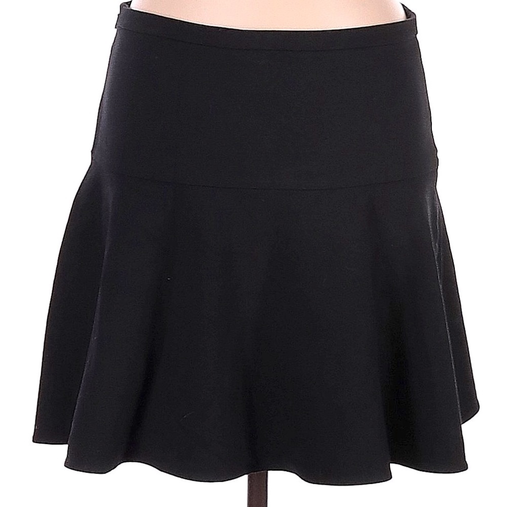 Women's Merona Stretch Black Ruffle Mini Skirt Fit & Flare